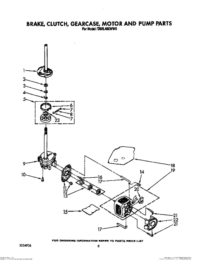 Diagram for TAWL400WW0