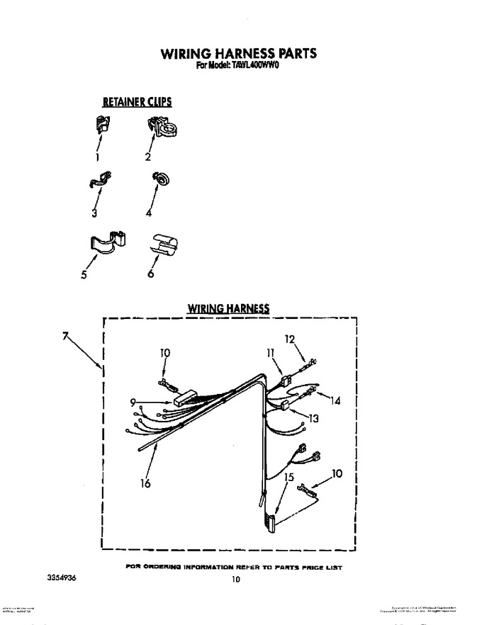 Diagram for TAWL400WW0