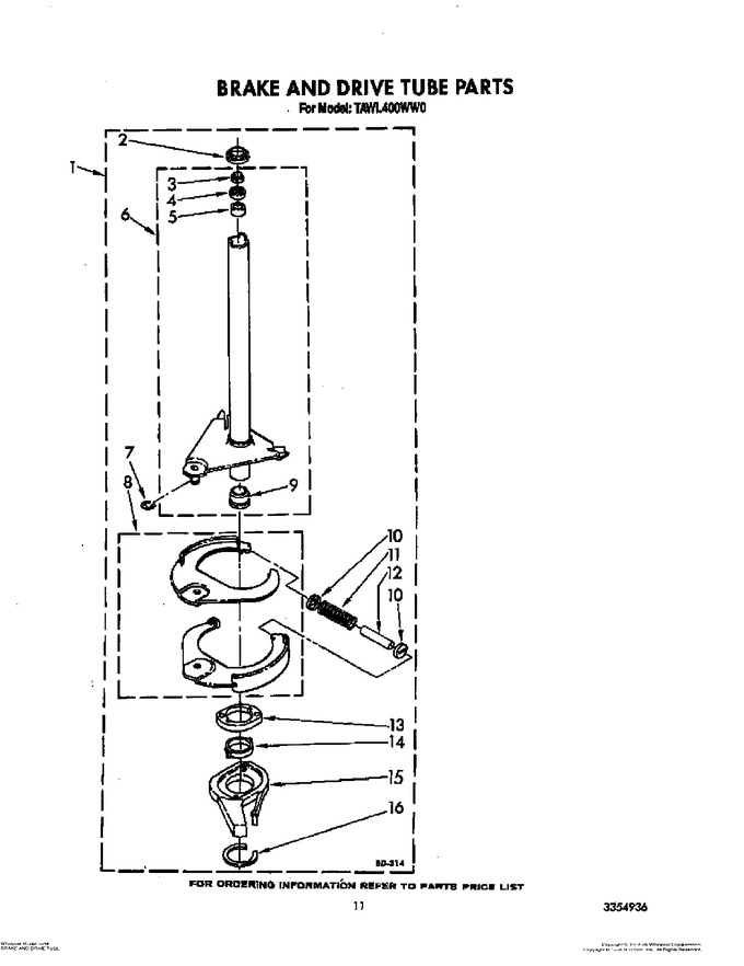 Diagram for TAWL400WW0