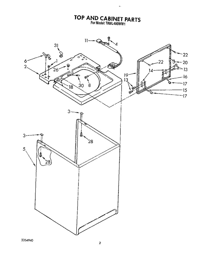 Diagram for TAWL400WN1