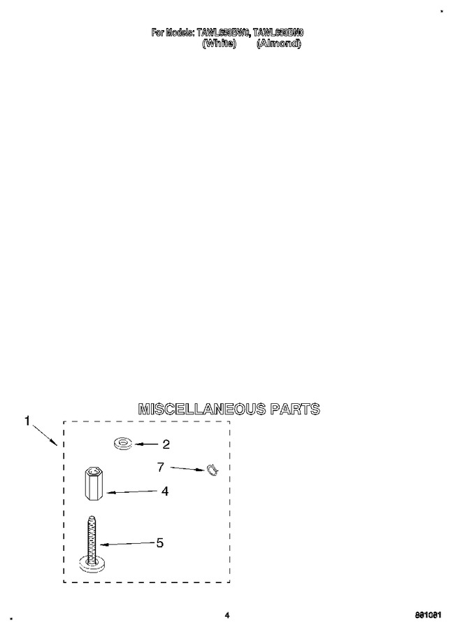 Diagram for TAWL650BW0
