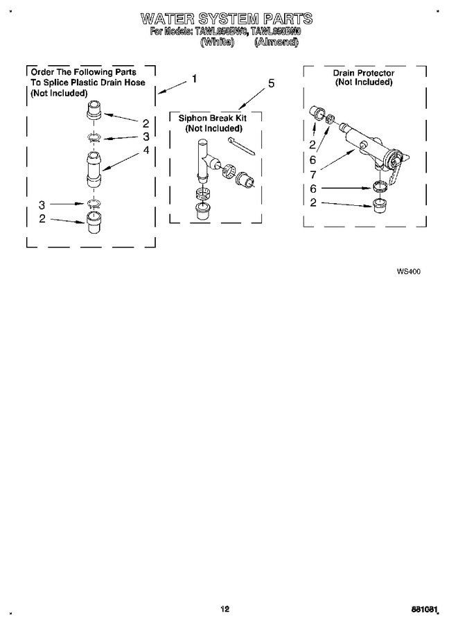 Diagram for TAWL650BW0
