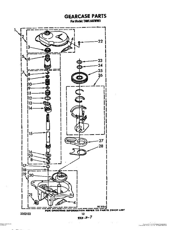Diagram for TAWL680WW0