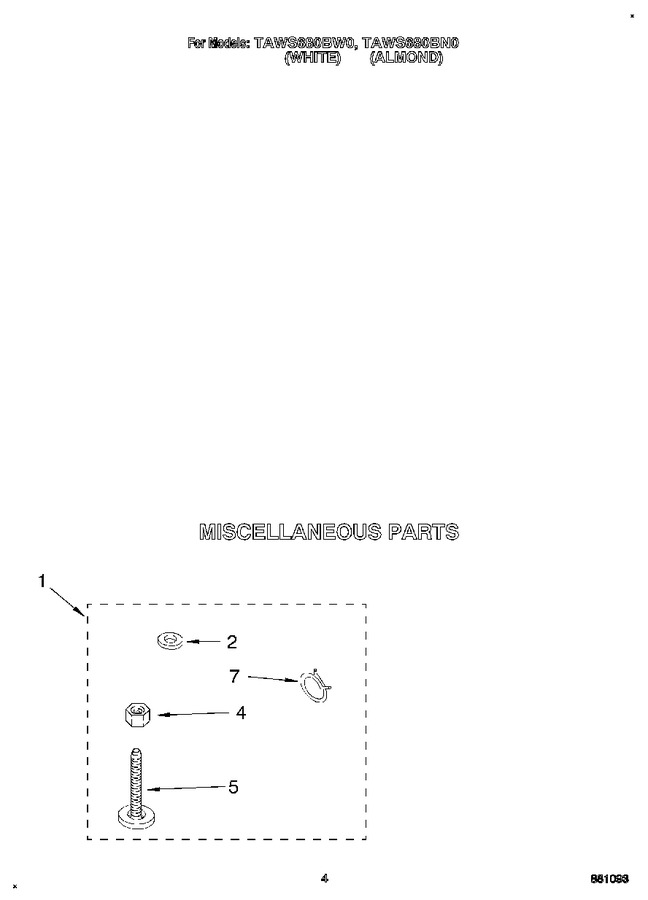 Diagram for TAWS680BN0