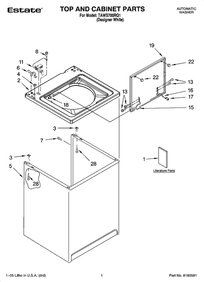 Diagram for TAWS700RQ1