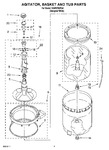 Diagram for 03 - Agitator, Basket And Tub Parts