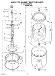 Diagram for 03 - Agitator, Basket And Tub Parts