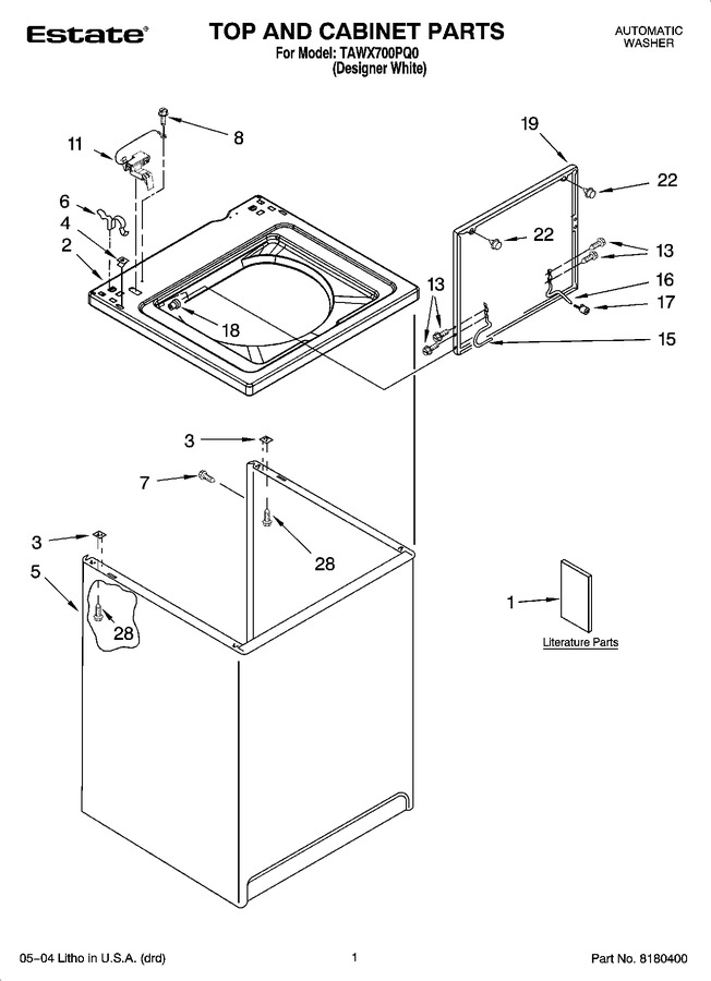 Diagram for TAWX700PQ0