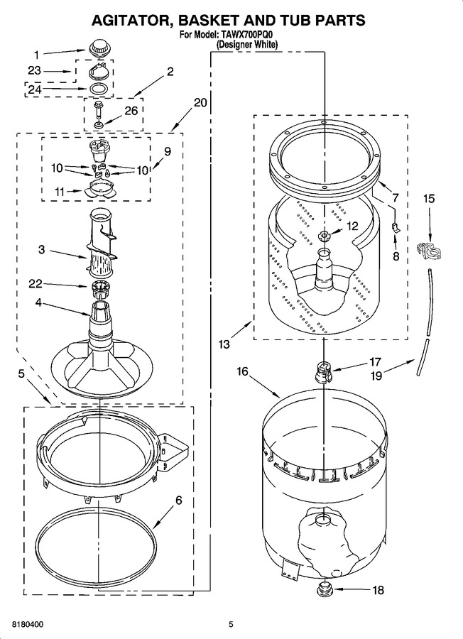 Diagram for TAWX700PQ0