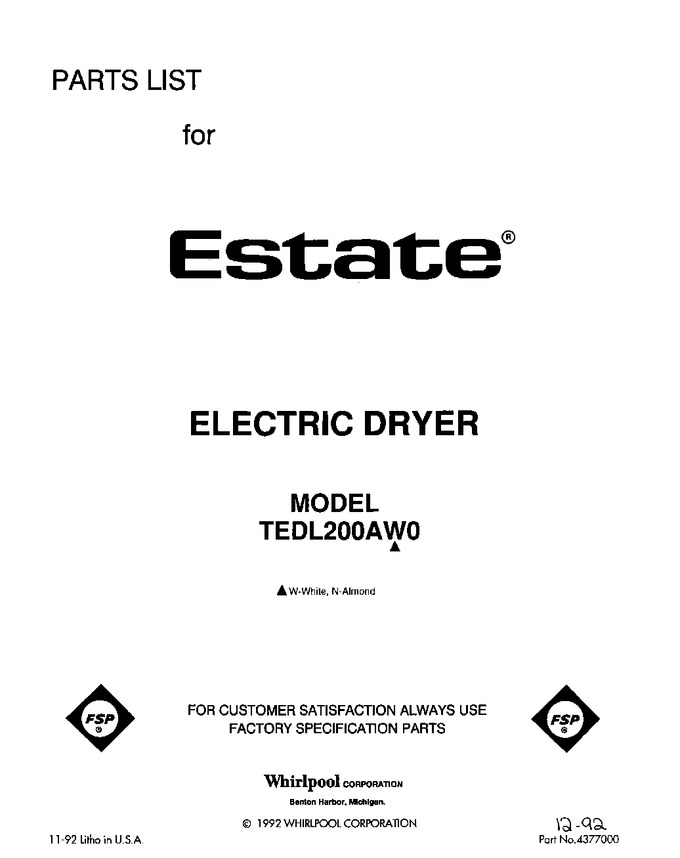 Diagram for TEDL200AW0