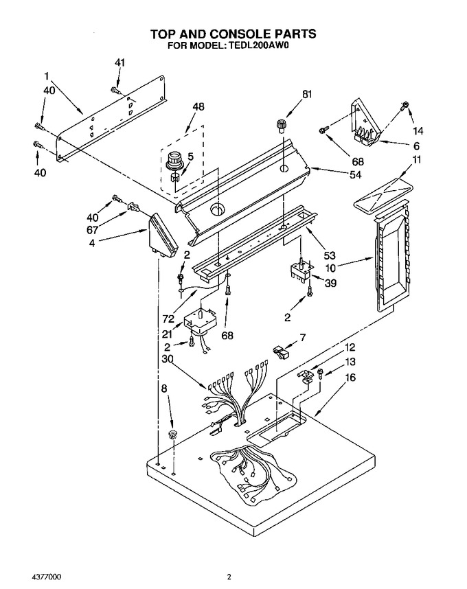 Diagram for TEDL200AW0