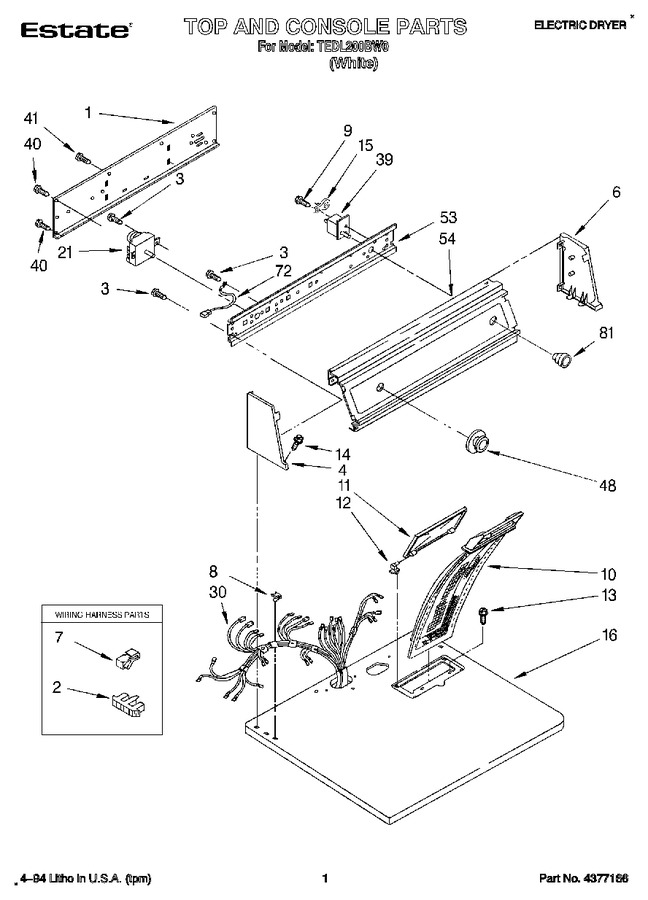 Diagram for TEDL200BW0