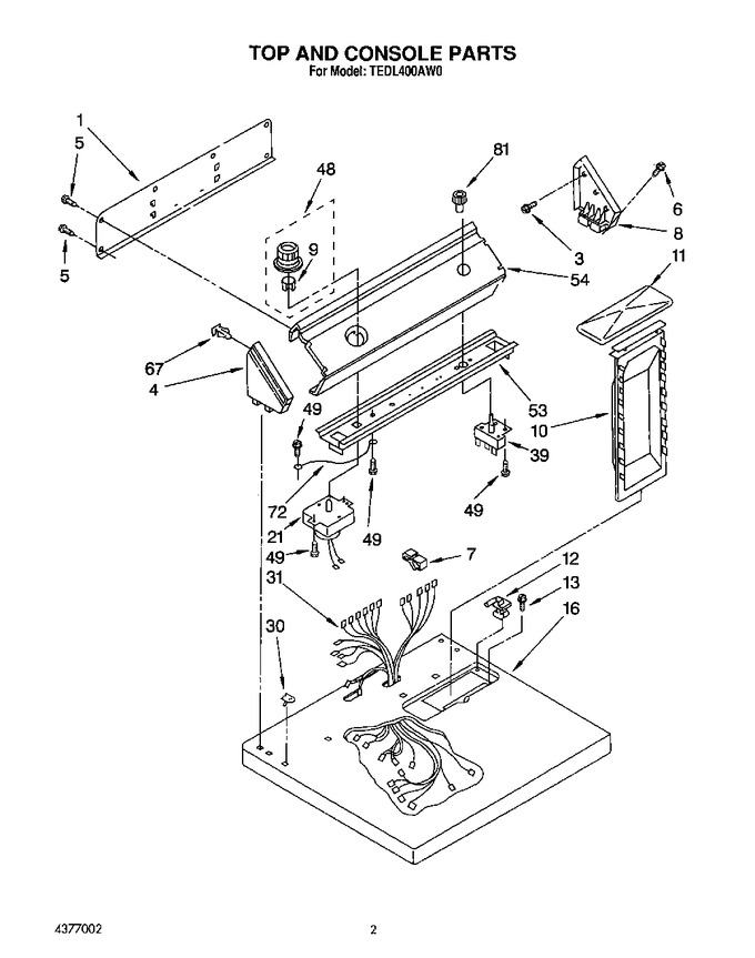 Diagram for TEDL400AW0
