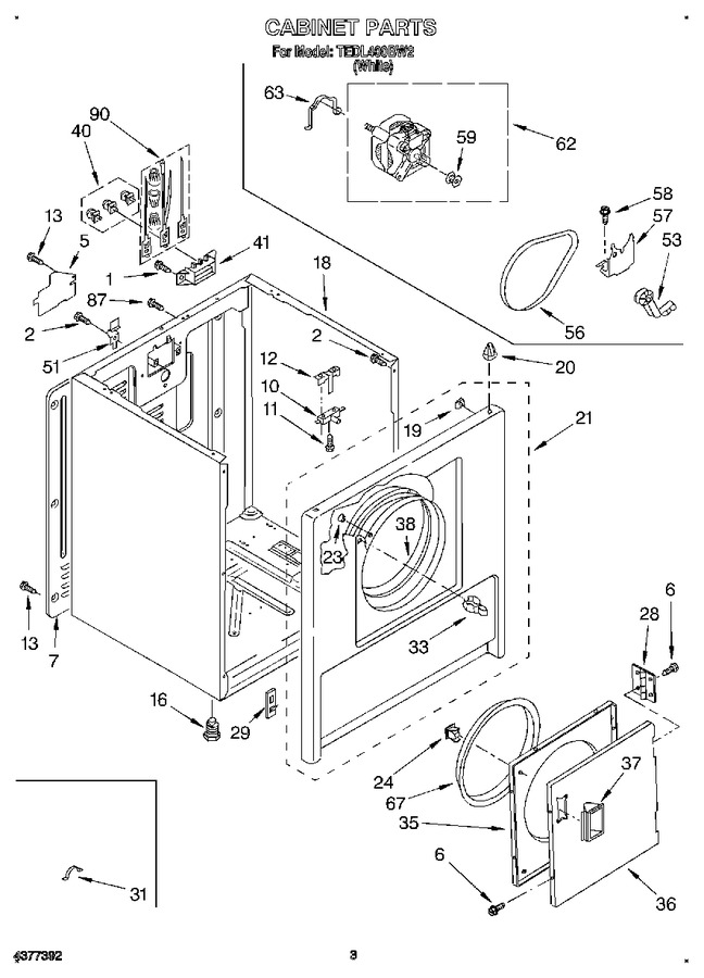 Diagram for TEDL400BW2