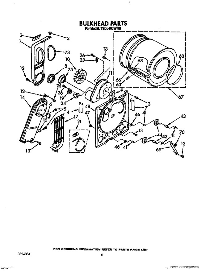 Diagram for TEDL400WW0