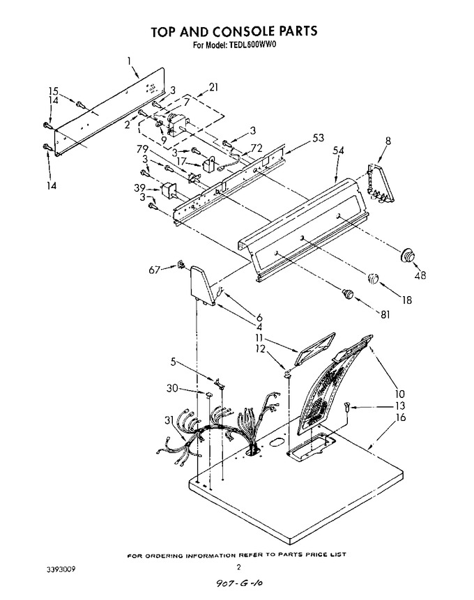 Diagram for TEDL600WW0
