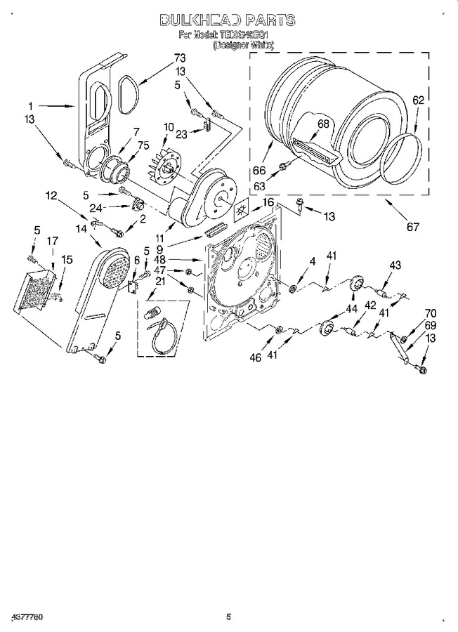 Diagram for TEDX640EQ1