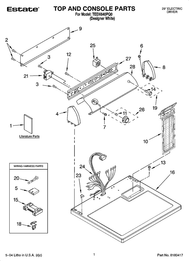 Diagram for TEDX640PQ0