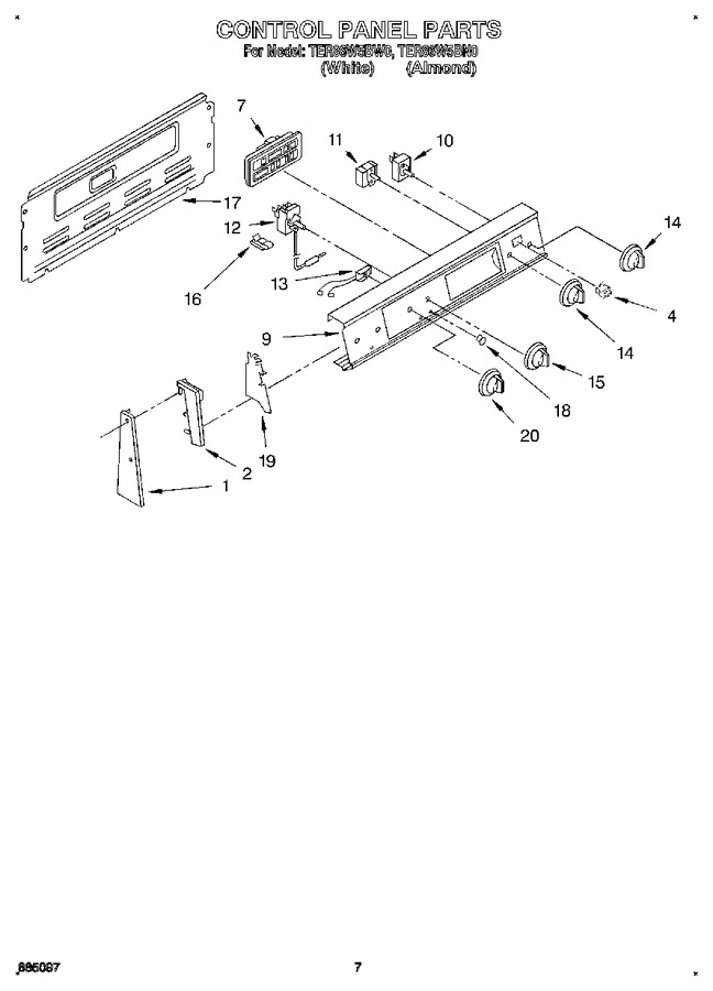 Diagram for TER86W5BW0