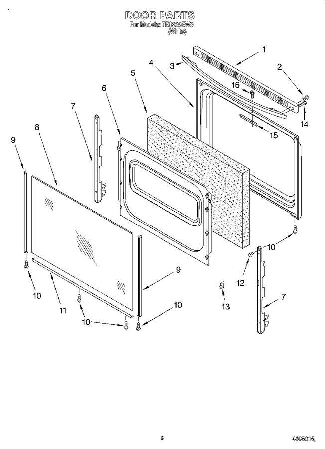Diagram for TES325EW0