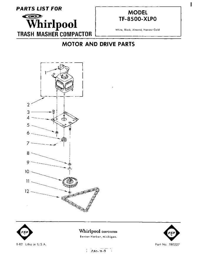 Diagram for TF8500XLP0