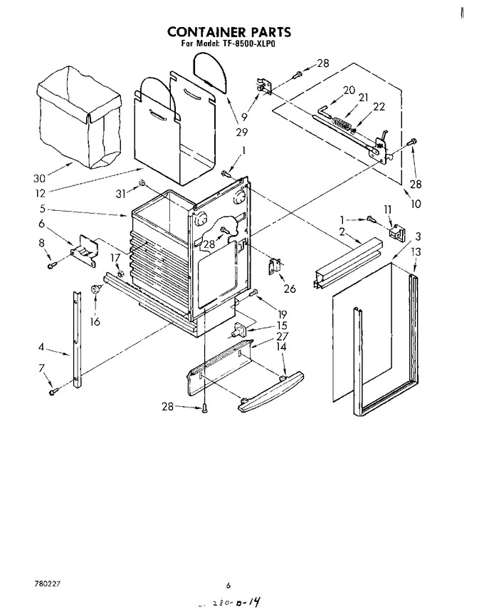 Diagram for TF8500XLP0