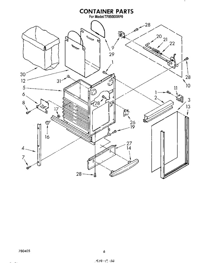 Diagram for TF8500XRP0