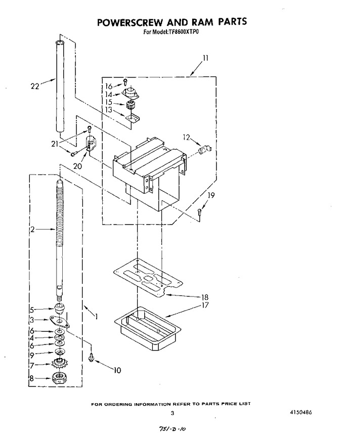 Diagram for TF8600XTP0