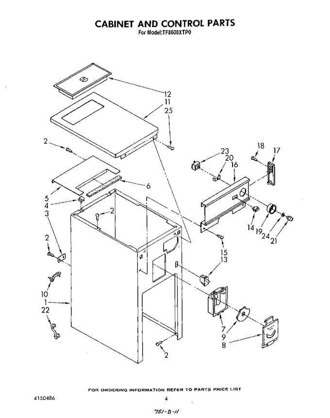 Diagram for TF8600XTP0