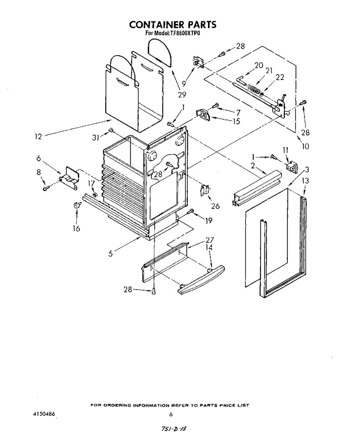 Diagram for TF8600XTP0