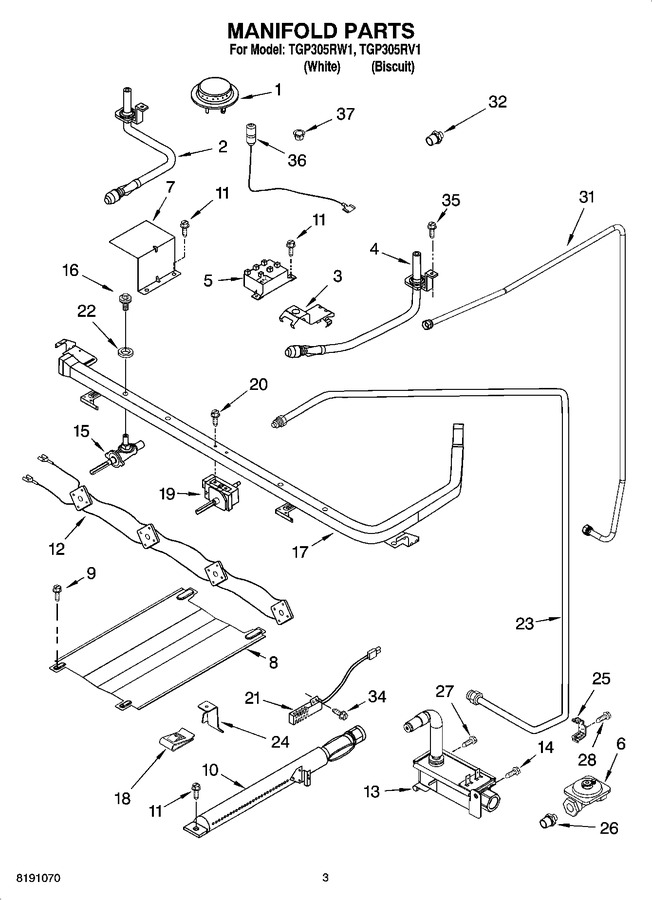 Diagram for TGP305RW1