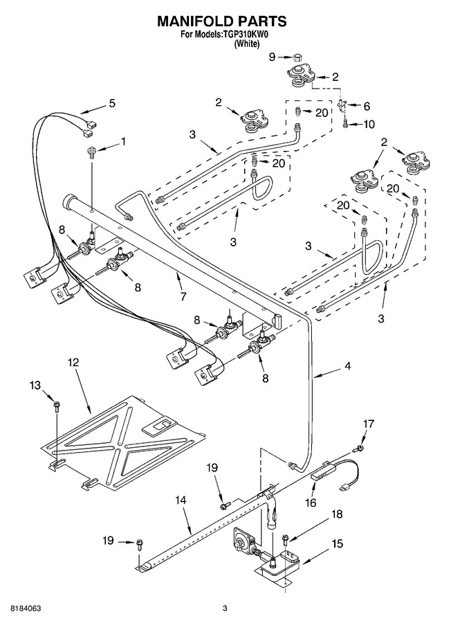 Diagram for TGP310KW0