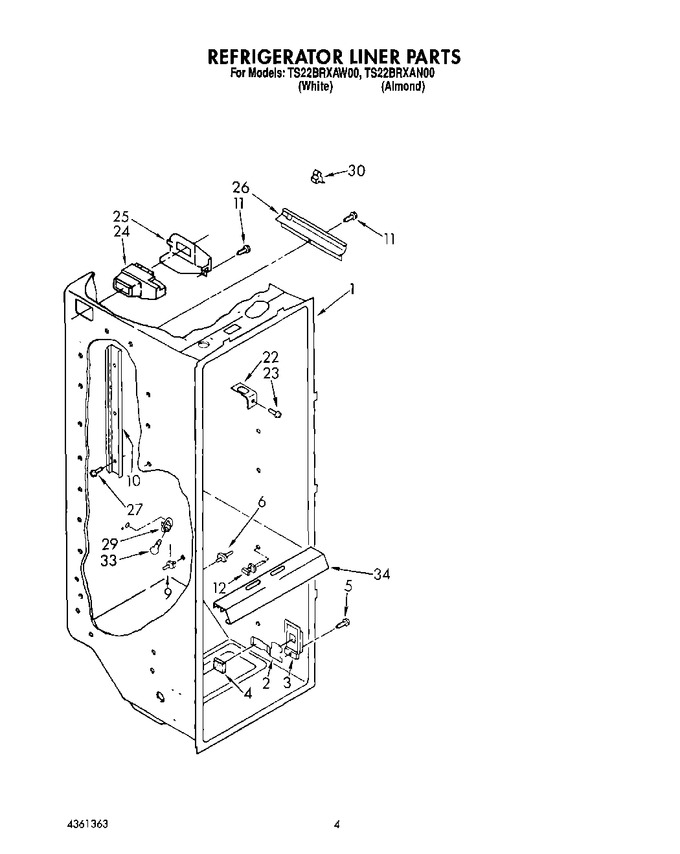 Diagram for TS22BRXAW00