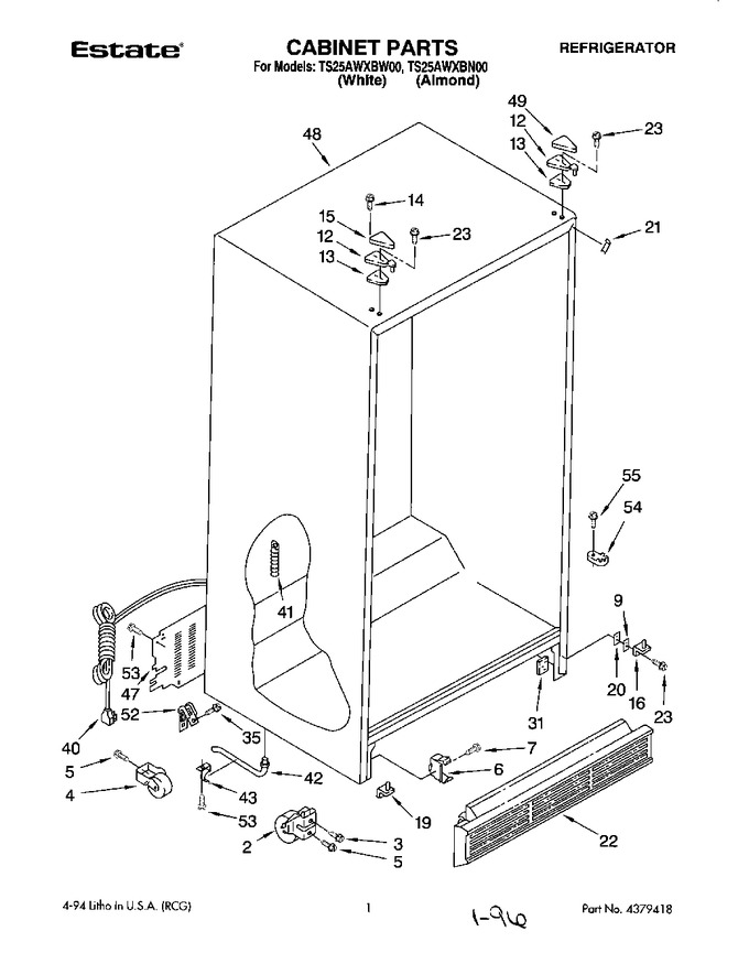 Diagram for TS25AWXBW00