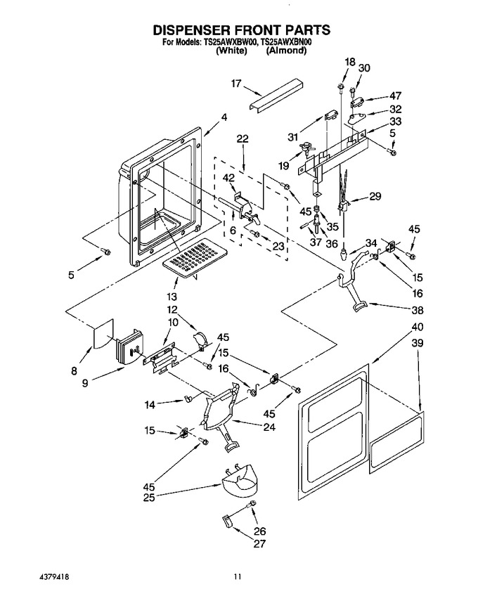 Diagram for TS25AWXBW00