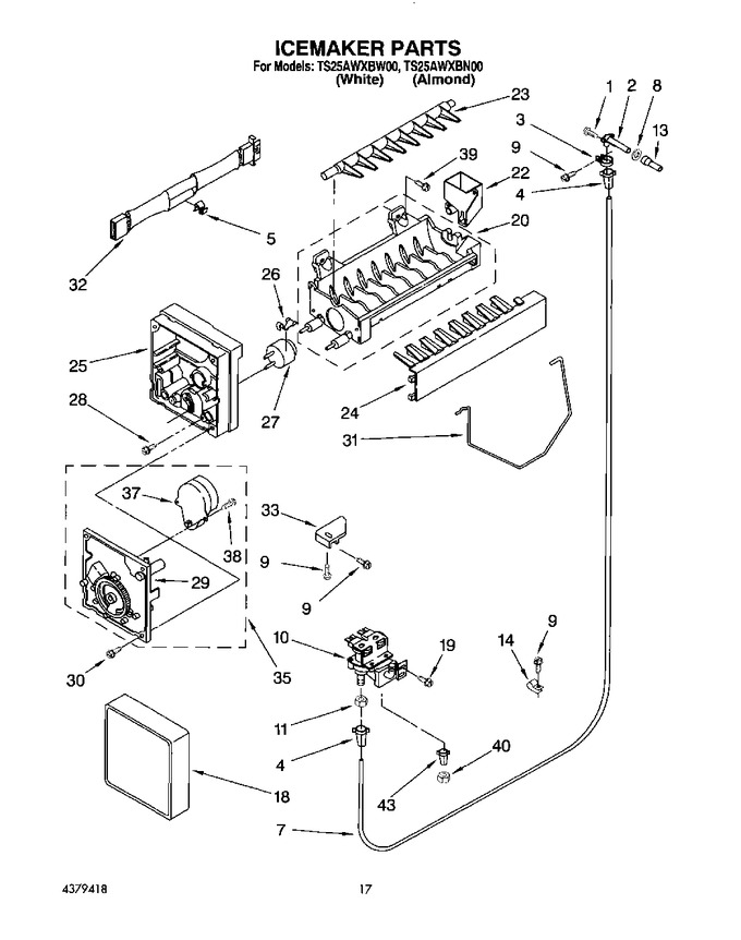 Diagram for TS25AWXBW00