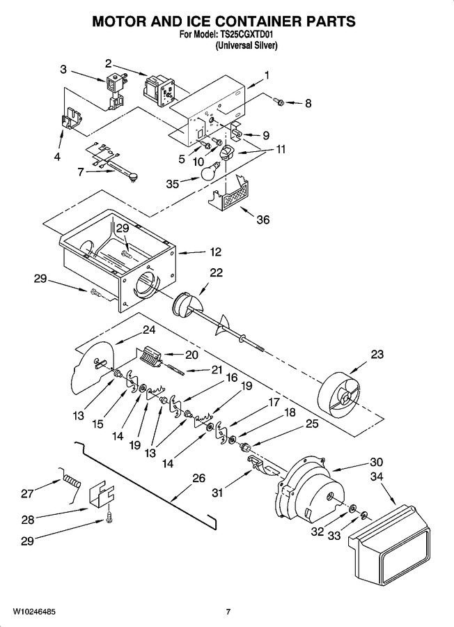 Diagram for TS25CGXTD01