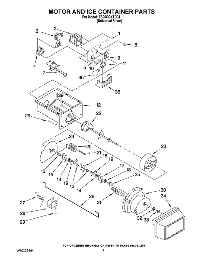 Diagram for TS25CGXTD04