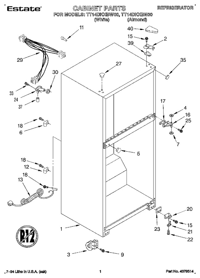 Diagram for TT14DKXBW00