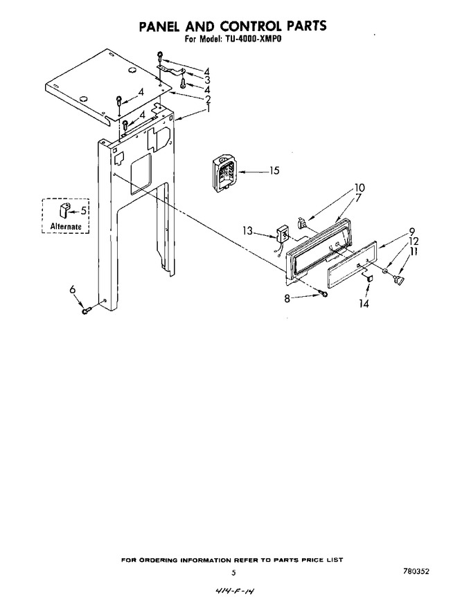 Diagram for TU4000XMP0