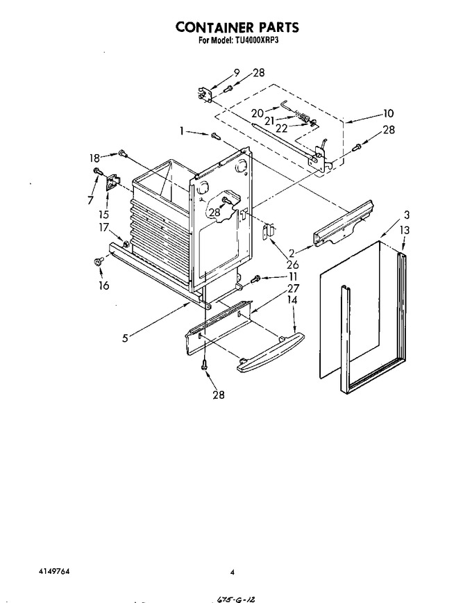 Diagram for TU4000XRPE