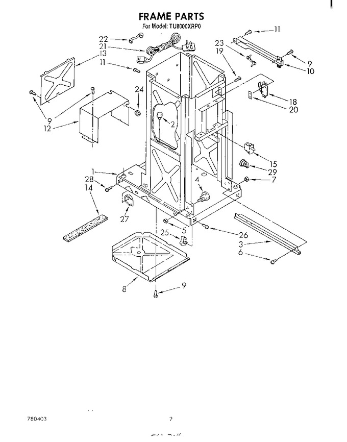 Diagram for TU8000XRP0
