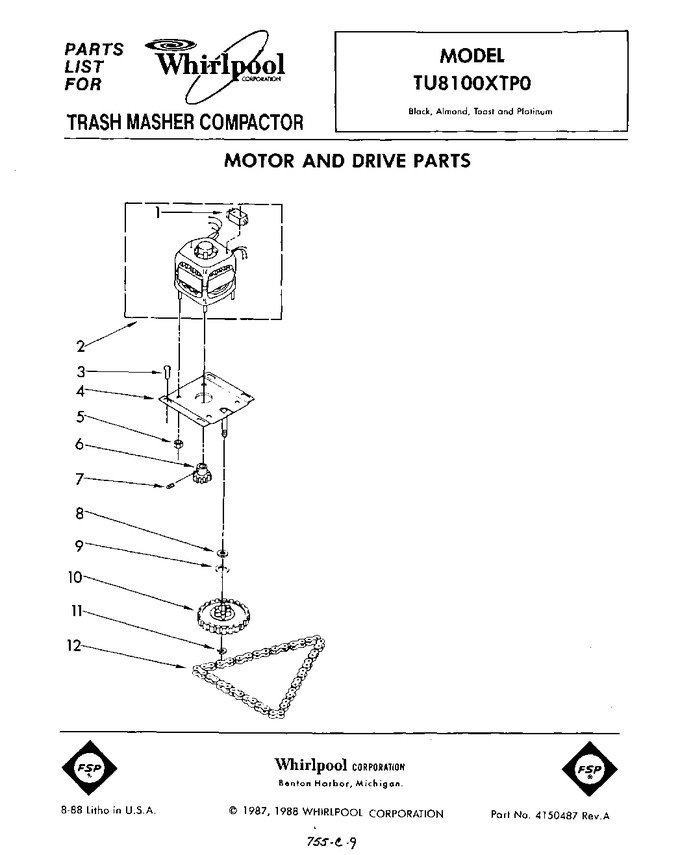 Diagram for TU8100XTP0