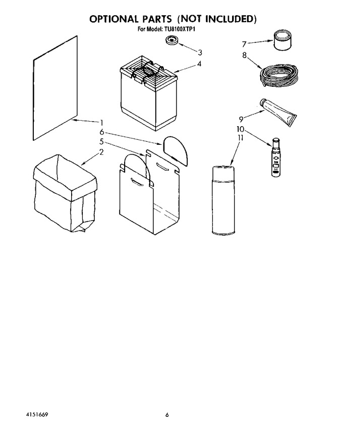 Diagram for TU8100XTP1