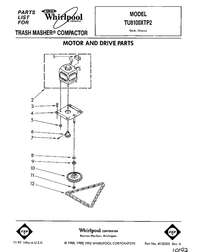Diagram for TU8100XTP2