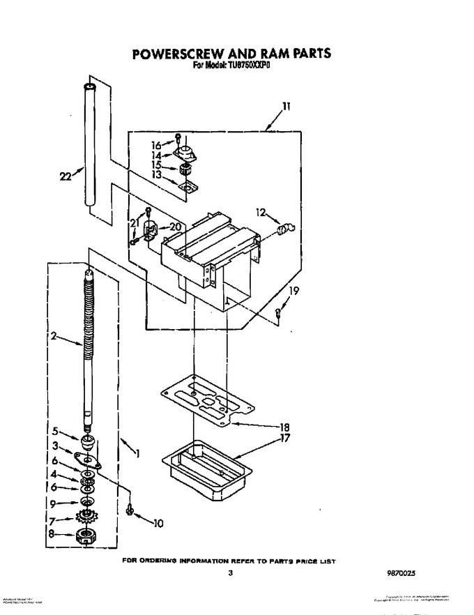 Diagram for TU8750XXP0
