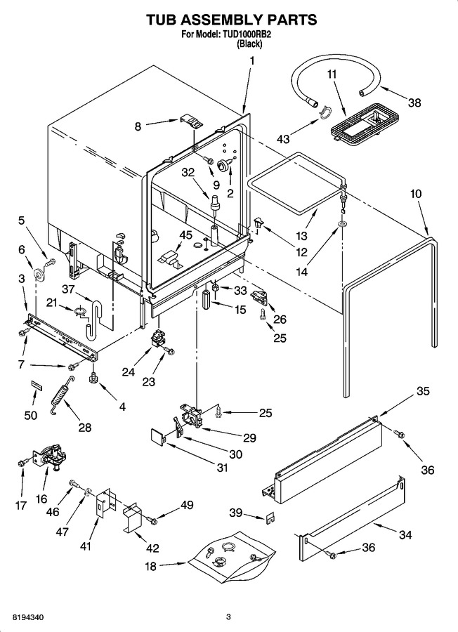 Diagram for TUD1000RB2