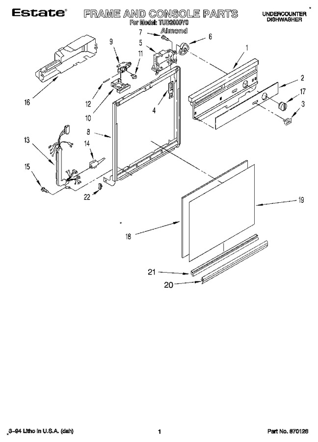 Diagram for TUD2000Y0