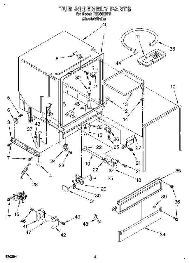 Diagram for TUD3000Y5