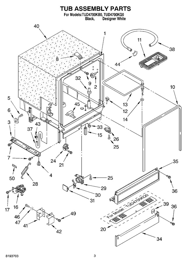 Diagram for TUD4700KB0